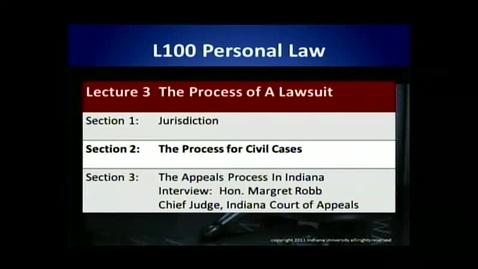 Thumbnail for entry L100 03-2 The Process for Civil Cases