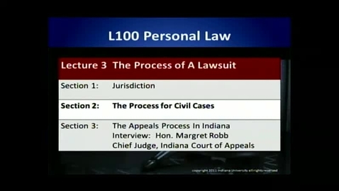 Thumbnail for L100 03-2 The Process for Civil Cases