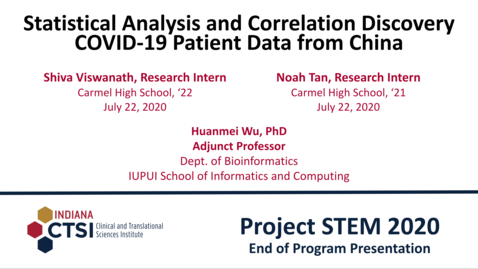 Thumbnail for entry Shiva Viswanath and Noah Tan Mentor Presentation