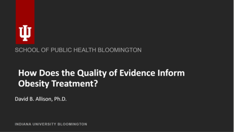 Thumbnail for SPH | Dean Allison's  Lecture | October 6th, 2022