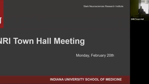 Thumbnail for SNRI Town Hall: February 20th