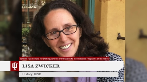 Thumbnail for 2021 John W. Ryan Award for Distinguished Contributions to International Programs and Studies - Lisa Zwicker