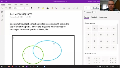 Thumbnail for entry S&amp;P 1.3-pt1: Intro to Venn Diagrams