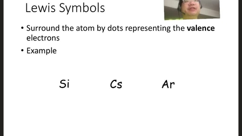 Thumbnail for entry Lewis Symbols and the Octet Rule