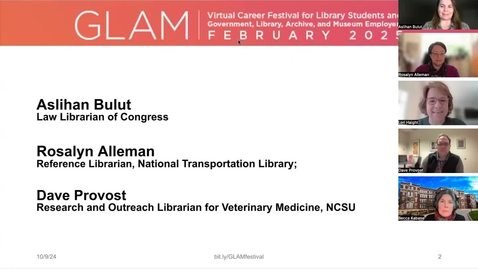 Thumbnail for Careers in Special Libraries Panel | GLAM 2025