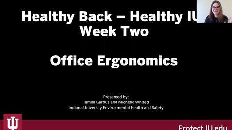 Thumbnail for entry Healthy Back Series - Week 2 