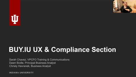 Thumbnail for 08/26/2021 BUY.IU UX and Compliance Section Discussion