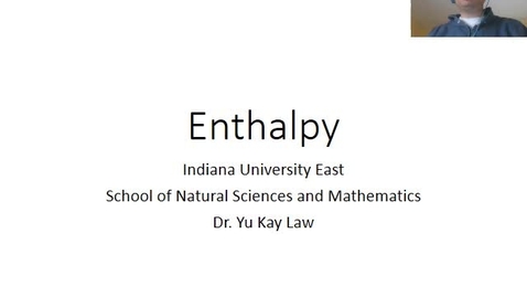 Thumbnail for entry Introduction to Enthalpy