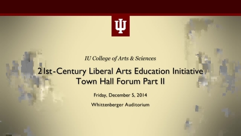 Thumbnail for entry COAS - 21st Century Liberal Arts Education Initiative