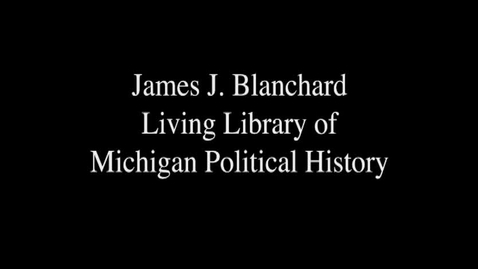 Thumbnail for entry Oral History Interviews &gt; Paul Hillegonds, Former Speaker of the House, Interviewed by Bill Ballenger, January 10, 2013