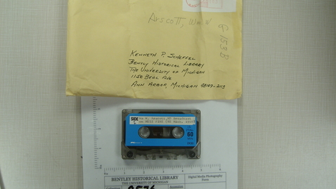 Thumbnail for William W. Arscott, MD Broadcast on Metz fire (Northeast Michigan 1908) [Side 1; no Side 2]