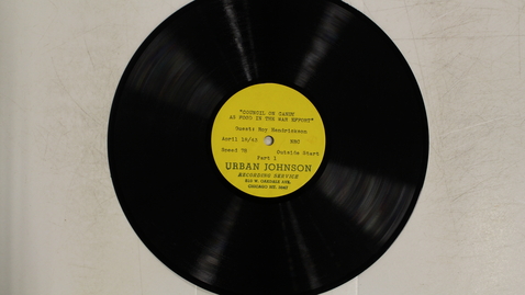 Thumbnail for Washington Reports on Rationing, Guest: Roy Hendrickson, disc 1: [Side 1]