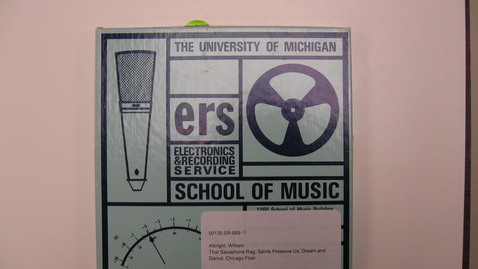 Thumbnail for That Saxophone Rag; Saints Preserve Us; Dream and Dance; Chicago Flyer [Part 1]