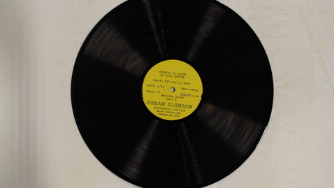 Thumbnail for Washington Reports on Rationing, Guest: William L. Batt, disc 1: [Side 1]