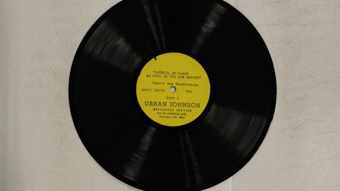 Thumbnail for Washington Reports on Rationing, Guest: Roy Hendrickson, disc 2: [Side 1]