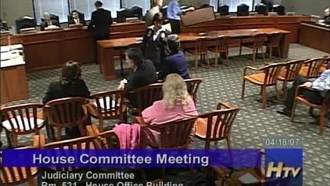 Thumbnail for Legal Division &gt; Don Allen: Attorney General’s Office and Deputy Legal Counsel &gt; Community Health &gt; Avian Influenza &gt; Pandemic Influenza Coordinating Committee (PICC) &gt; Public Safety/Legal Subcommittee &gt; General, 2007 &gt; Judiciary Committee, April 18, 200