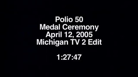 Thumbnail for entry Presentation of the Thomas Francis, Jr. Medal in Global Public Health and Keynote Address by Dr. William Foege, 2005