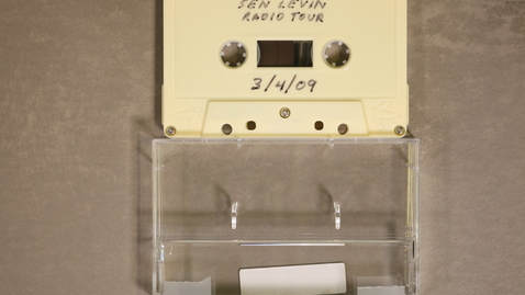 Thumbnail for Sen. Levin: Radio Tour. Re PSI hrg on tax haven banks, SASC hrg on acquisition reform [Side 1]