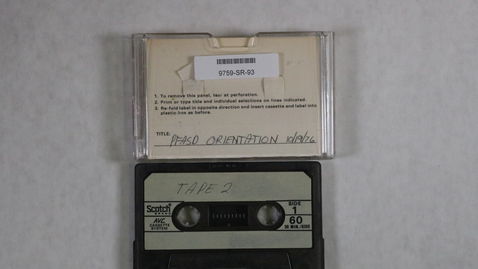 Thumbnail for PFASD Orientation, Intro to PFASD Planning Process, Tape 2 [Side 1]