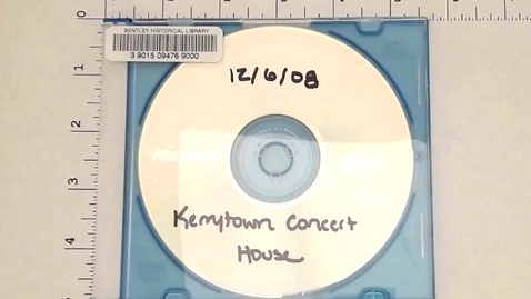 Thumbnail for entry Sound recordings, 1958, 1962-1968, 1971-2009 (scattered), undated &gt; Digital Recordings, circa 1982-2009 (scattered) &gt; Kerrytown Concert House, December 6, 2008