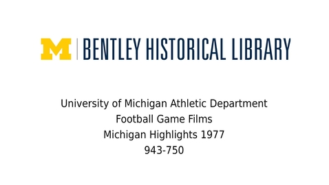 Thumbnail for Michigan Highlights  1977