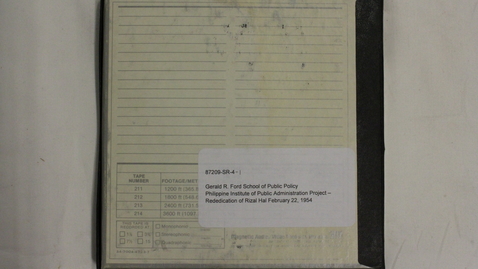 Thumbnail for Philippine Institute of Public Administration Project – Rededication of Rizal Hall [Part 1]
