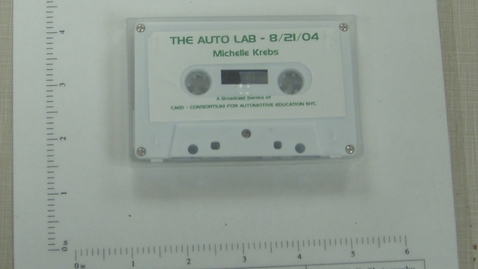 Thumbnail for entry The Auto Lab - Michelle Krebs - A Broadcast Service of CAED - Consortium for Automotive Education NYC [Side 1; no Side 2]