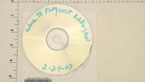Thumbnail for Audio Material, 1981-2013 &gt; Miscellaneous &gt; Digital Recordings &gt; Where to Play Golf Radio Show, February 24, 2007