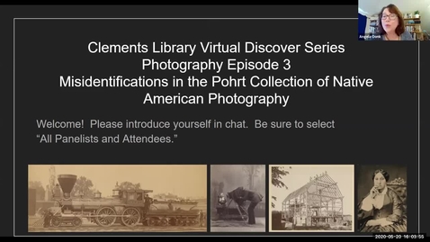 Thumbnail for 2020 May 20, &quot;Misidentifications in the Pohrt Collection of Native American Photography&quot; Discover Series: Photography, Part 3