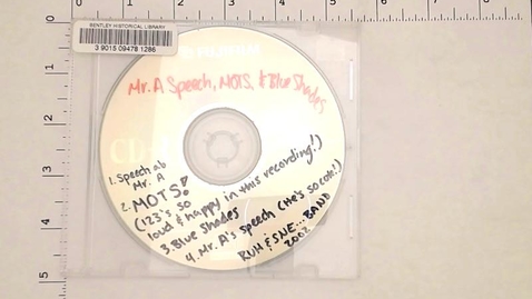 Thumbnail for Digital Materials &gt; Digital Audio Recordings &gt; Mr. A. Speech, MOTS, &amp;amp; Blue Shades, 2002