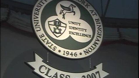 Thumbnail for Audio Visual Materials &gt; Digital Materials &gt; State University of New York at Binghamton Commencement, 2007
