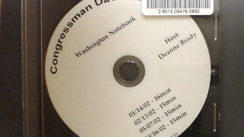 Thumbnail for entry Congressional Papers, 1989-2014 &gt; Multi-Congress, 1990-2014 &gt; Press and Media
        Files &gt; Washington Notebook &gt; 2001-2002 (1 of 4)