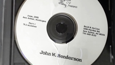 Thumbnail for Center for the History of Medicine - John W. Henderson, 2005 June - Part 1