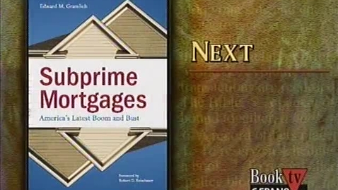 Thumbnail for Audio Visual &gt; Digital Video Recordings &gt; Subprime Mortgages, July 25, 2007