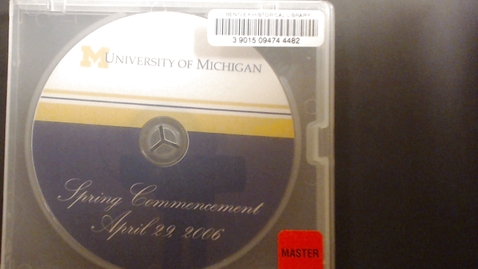 Thumbnail for Video Recordings of Commencement Ceremonies - Spring 2006