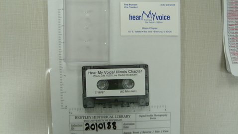 Thumbnail for Hear My Voice, Illinois Chapter, WJJG-AM 1530 Live Radio Broadcast [Side 1; no Side 2]