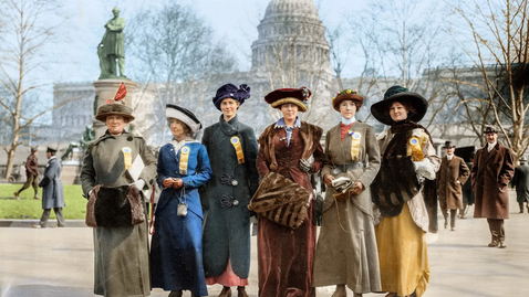 Thumbnail for entry 2020 November 7, Allison Lange, &quot;The Women's Suffrage Movement in Photographs&quot;