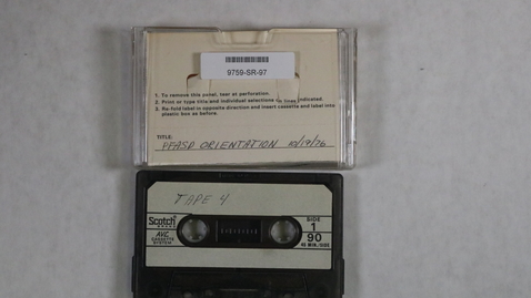 Thumbnail for PFASD Orientation, Tape 4 - Review of First Year Operations [Side 1]