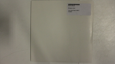 Thumbnail for &quot;Ann Arbor Days&quot; (6691) [Side 1 - No SIde 2]