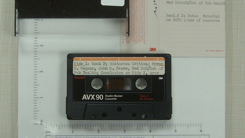 Thumbnail for Historica Critica; Myron E. Wegman; John G. Sears [Side 1]