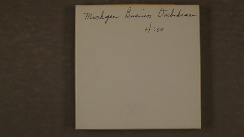 Thumbnail for Michigan Business Ombudsman [Part 1]