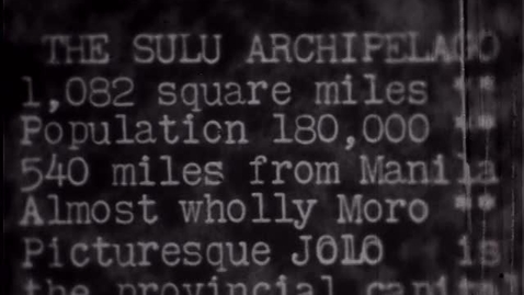 Thumbnail for Philippine film - Sulu Archipelago and Manila