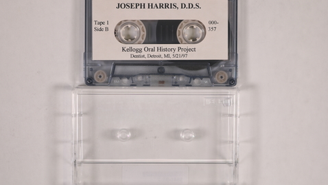 Thumbnail for entry Joseph Harris interview, tape 1 [Side 1]