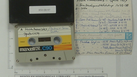 Thumbnail for Strata Associates Spots 1979; Detroit Jazz Center; Jazz at the Paradise Spots 1978-79; Flash Beaver interview and Cab Calloway Spots [Side 1]
