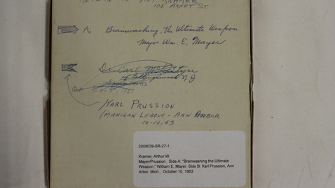 Thumbnail for “Brainwashing the Ultimate Weapon,” William E, Mayer; Karl Prussion, Ann Arbor, Michigan [Part 2]