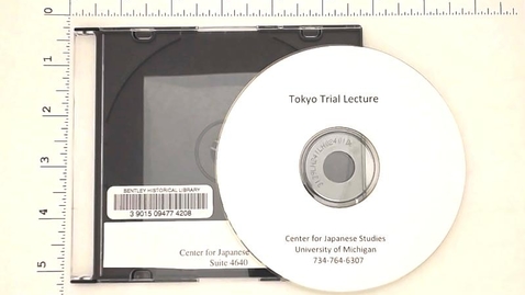 Thumbnail for Audio-Visual Materials, 1945-1991 &gt; Digital Materials &gt; Tokyo Trial Lecture &gt; Tokyo Trial Lecture Audio Visual Materials &gt; Ulrich A. Straus lecture (30-minute audio clip)
