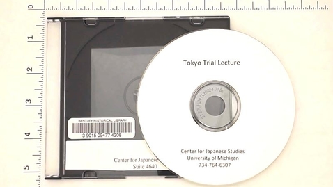 Thumbnail for entry Audio-Visual Materials, 1945-1991 &gt; Digital Materials &gt; Tokyo Trial Lecture &gt; Tokyo Trial Lecture Audio Visual Materials &gt; Ulrich A. Straus lecture (30-minute audio clip)