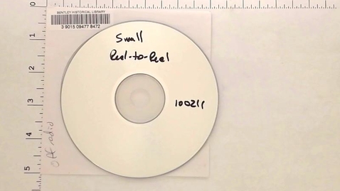 Thumbnail for Sound Recordings &gt; Digital Recordings &gt; Small Reel-to-Reel Off Radio, undated