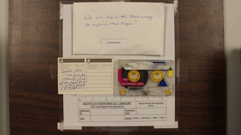 Thumbnail for Vocabulary and interview on KCBS, undated (damaged tape)  [Side 2]