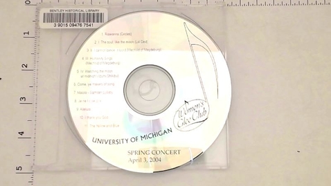 Thumbnail for entry Audio/Visual Materials &gt; Audio recordings &gt; Spring Concert, April 3, 2004